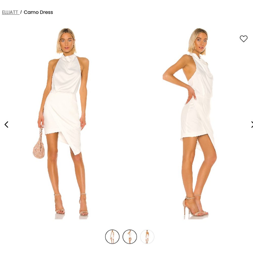 Revolve - Elliatt Camo Dress in White